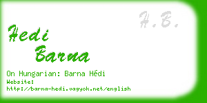 hedi barna business card